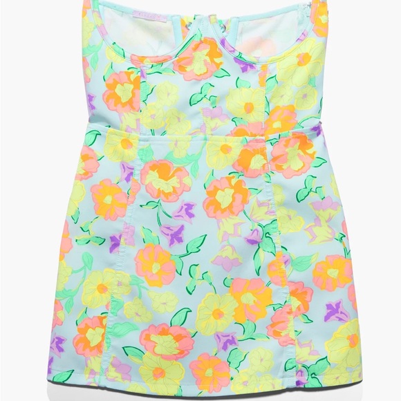 Savage X Fenty Multicolor Free Spirit Floral Cupless Corset - Picture 5 of 13